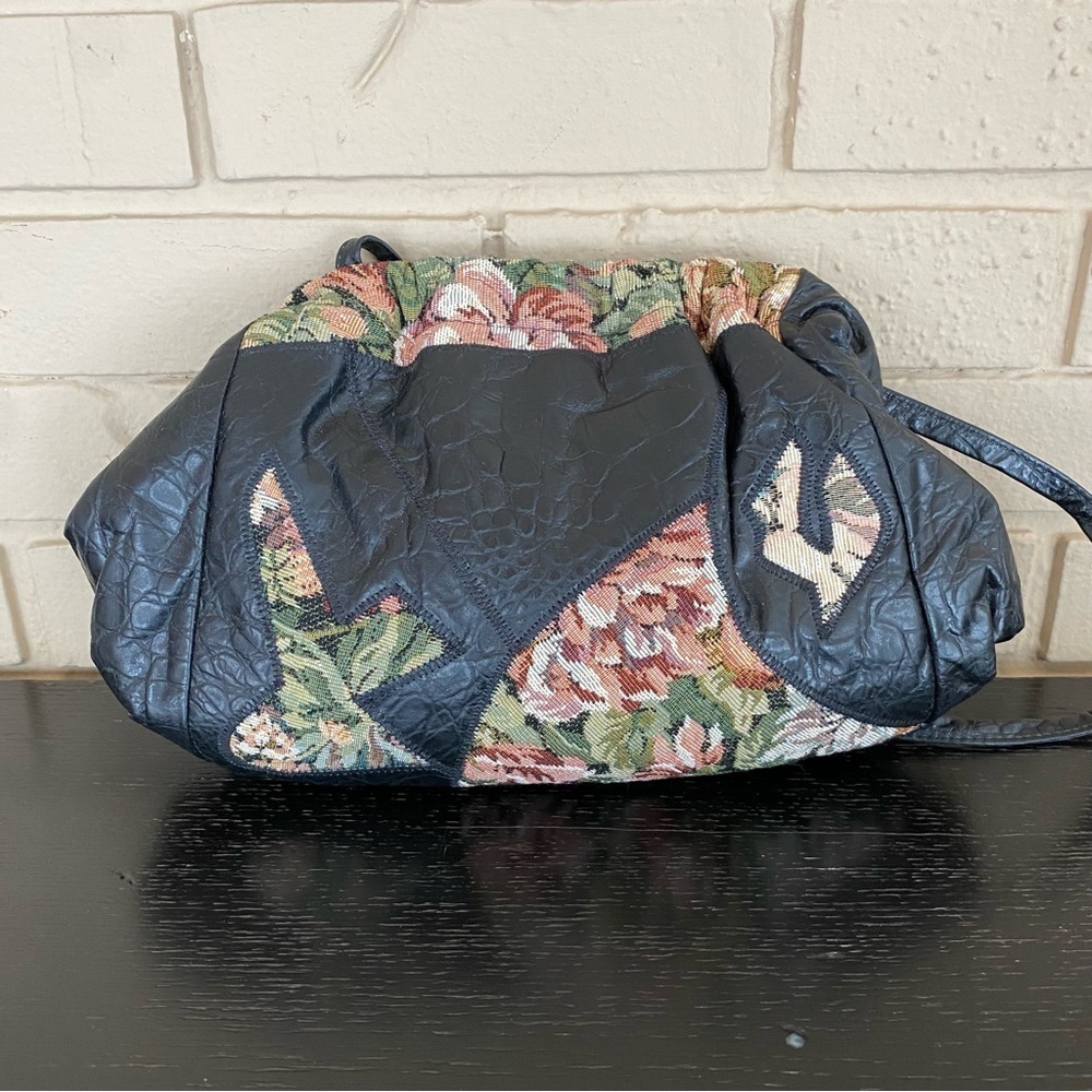Vintage Fifth Avenue Handbag Leather Apolstery Crossbody Clutch Shoulder Purse - Picture 3 of 10
